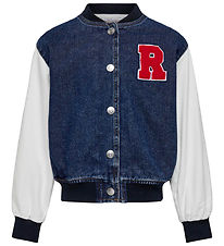Kids Only Bomber Jakke - KogBowie - Medium+ Blue Denim Kids Only Bomber Jakke - KogBowie - Medium+ Blue Denim