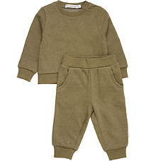 Minymo Sweat Set - Dark Olive Minymo Sweat Set - Dark Olive