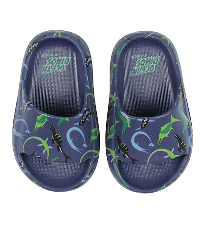 BECO Flip Flops - Ocean Dinos - Blue BECO Flip Flops - Ocean Dinos - Blue