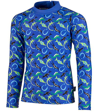 BECO Zwemtop - Ocean Dinos - UV50+ - Blauw