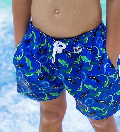 BECO Swim Shorts - Ocean Dinos - UV50+ - Blue