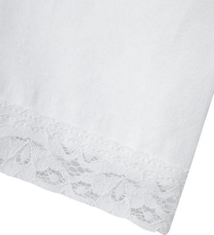 Name It Bicycle Shorts - NmfVista - Bright White w. Lace