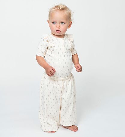 Sofie Schnoor Bodysuit k/æ - Viscose/Cotton - Antique White