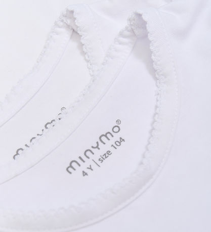 Minymo T-shirt - 2-Pack - White