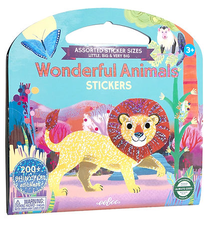Eeboo Sticker Book - 200+ Stickers - Beautiful Animals