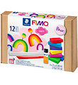 FIMO Pâte à Modeler av. Outil Staedtler - Soft - 12 Parties - 9x FIMO Pâte à Modeler av. Outil Staedtler - Soft - 12 Parties - 9x