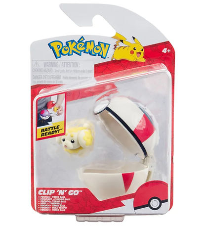 Pokémon Figur - Clip 'N' Go - Timer-Ball - Fidough Pokémon Figur - Clip 'N' Go - Timer-Ball - Fidough
