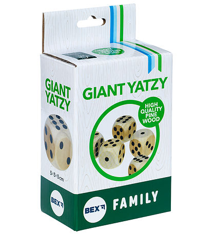 Bex Sport Garðleikir - Viður - Giant Yatzy Fjölskylda