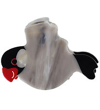 By Stær Hair clip - Puffin - 9 cm - Grey