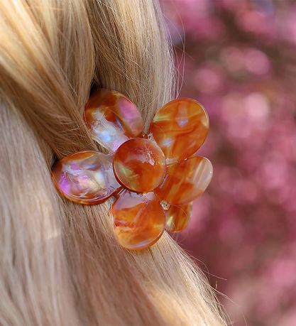 By Stær Haarspange - Adeline - 7 cm - Rust/Cremefarbig