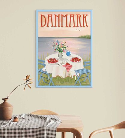 Vissevasse Poster - 50x70 cm - Denemarken - Aarbeien