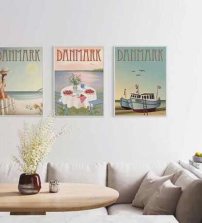 Vissevasse Poster - 50x70 cm - Denemarken - Aarbeien