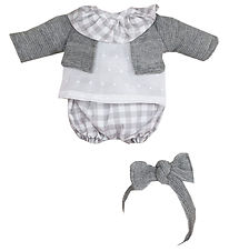 Vêtements de Poupée Asi - 36 cm - Koke - Gris/Blanc Vêtements de Poupée Asi - 36 cm - Koke - Gris/Blanc