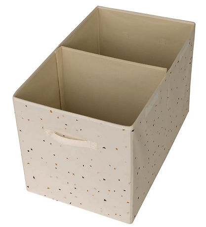 3 Sprouts Opbergbox m. Deksel - 63x38x39 cm - Terrazzo/Crème