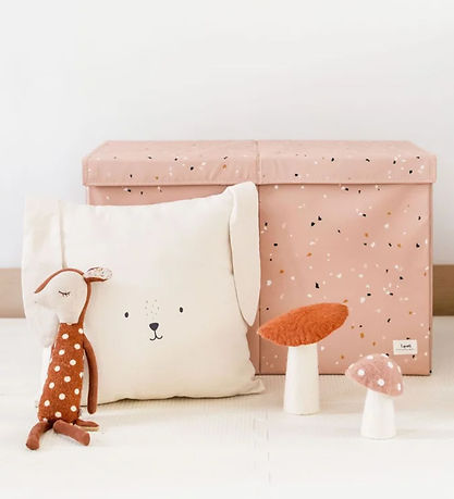 3 Sprouts Opbergbox m. Deksel - 63x38x39 cm - Terrazzo/Clay 3 Sprouts Opbergbox m. Deksel - 63x38x39 cm - Terrazzo/Clay