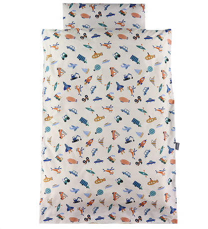 Nørgaard Madsens Bedding - Junior - Beige w. Flight, Crane and C Nørgaard Madsens Bedding - Junior - Beige w. Flight, Crane and C