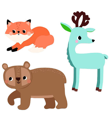 Djeco Stickers - 62 st. - Waldtier Djeco Stickers - 62 st. - Waldtier