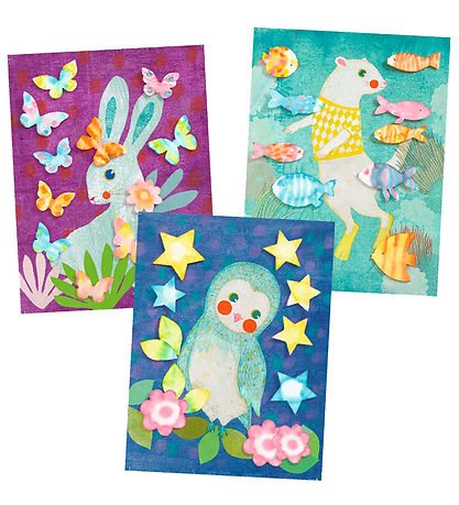 Djeco Creatieve Speelset - Creatief met papier m. Houtkpaper Djeco Creatieve Speelset - Creatief met papier m. Houtkpaper