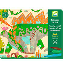 Set de Création Djeco - Coloriage sur Bois - Dino World Set de Création Djeco - Coloriage sur Bois - Dino World