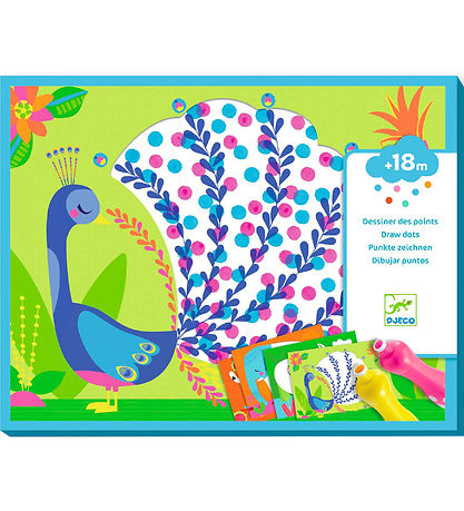 Djeco Creatieve Speelset - Tekenen met Stippen Djeco Creatieve Speelset - Tekenen met Stippen