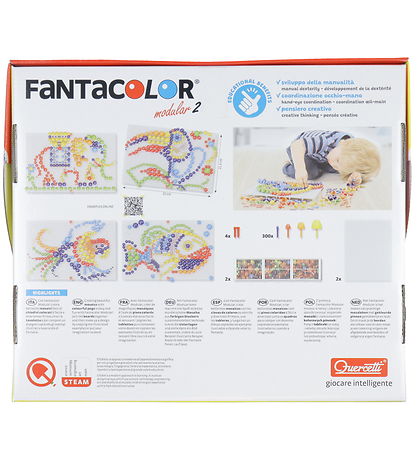Quercetti Stick mosaic - FantaColor Modular 2 - 300 Parts - 0085