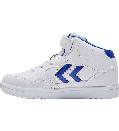Chaussures Hummel - Camden High Jr - Blanc/Bleu Chaussures Hummel - Camden High Jr - Blanc/Bleu