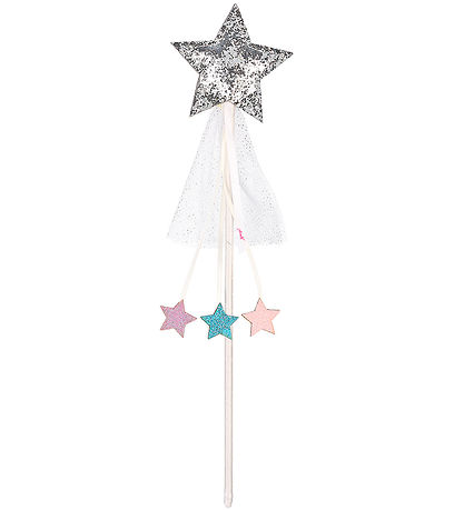 Costumes Souza - Baguette Magique av. Étoiles - Argent/Blanc