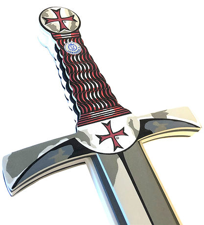 Liontouch Costume - Knight Sword - Gray w. Maltese Cross Liontouch Costume - Knight Sword - Gray w. Maltese Cross