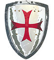 Liontouch Costume - Knight's Shield - Gray w. Maltese Cross Liontouch Costume - Knight's Shield - Gray w. Maltese Cross