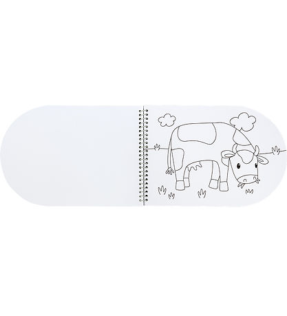 Little Dutch Colouring Book w. Watercolour/Brush - Little Farm Little Dutch Colouring Book w. Watercolour/Brush - Little Farm