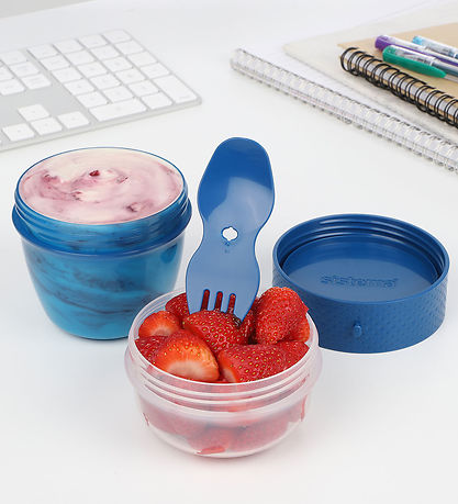 Sistema Lunchbox w. Cutlery - Snack Capsule - 515 mL - Blue