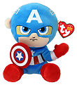 Ty Gosedjur - Beanie Bebisar - 18 cm - Marvel Captain America Ty Gosedjur - Beanie Bebisar - 18 cm - Marvel Captain America