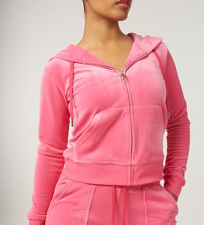 Juicy Couture Neuletakki - Robertson - Veluuri - Hot Pink