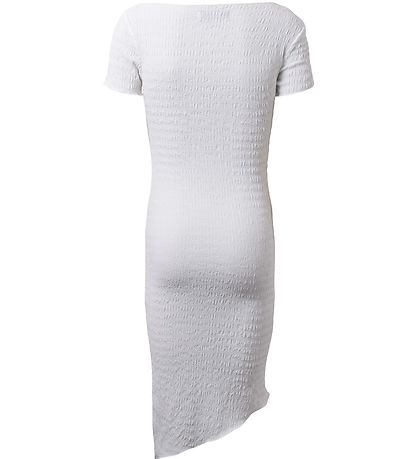 Hound Dress - Asymmetric - White w. Structure