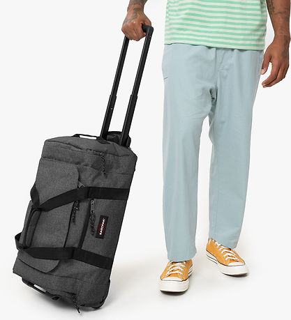 Eastpak Ferðataska M. Hjól - Leðurflöt S 41L - Black Denim
