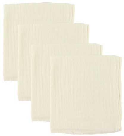 Pippi Muslin Cloths - 4-Pack - 65x65 cm - Marshmallow White Pippi Muslin Cloths - 4-Pack - 65x65 cm - Marshmallow White