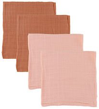 Carrés de mousseline Pippi - 4 Pack - 65x65 cm - Guidé Rose Carrés de mousseline Pippi - 4 Pack - 65x65 cm - Guidé Rose