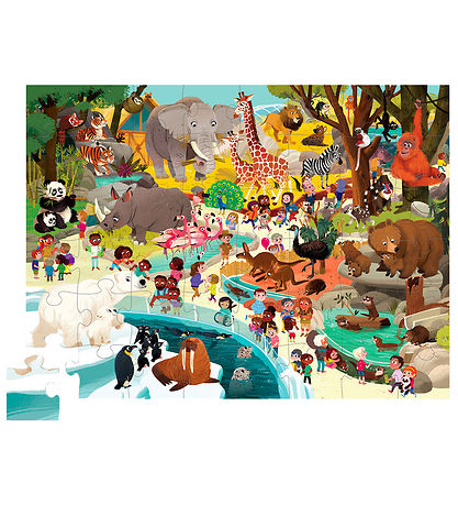 Crocodile Creek Jigsaw Puzzle - 48 Bricks - Day at the Zoo Crocodile Creek Jigsaw Puzzle - 48 Bricks - Day at the Zoo