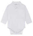Hust and Claire Shirt Bodysuit L/æ - Basil - White Hust and Claire Shirt Bodysuit L/æ - Basil - White