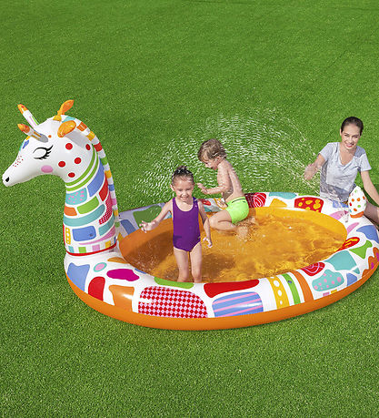 Bestway Sprinklerfat - 266x157cm - Groovy Giraffe Spruta