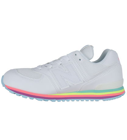 New Balance Shoe - 574 - White/Team Sky Blue
