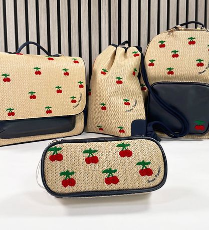 Jeune Premier Pencil Case - Raffia Cherry