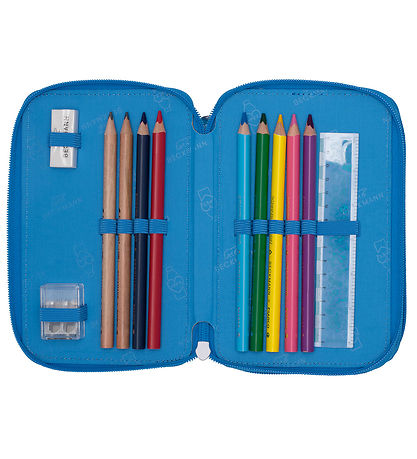Beckmann Pencil Case w. Contents - Ocean Beckmann Pencil Case w. Contents - Ocean