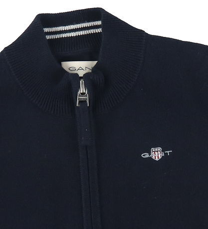 GANT Cardigan - Prjónað - Shield - Evening Blue