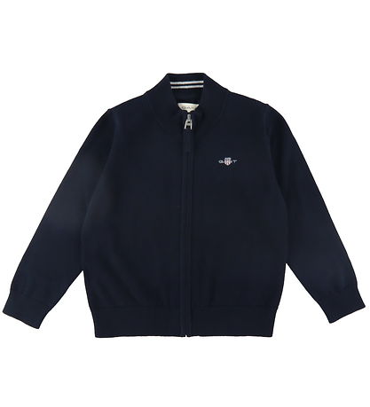 GANT Cardigan - Prjónað - Shield - Evening Blue