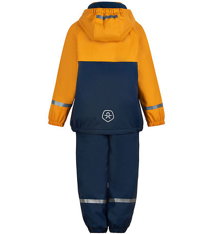 Color Kids Regenkleidung m. Träger/Fleece - PU - Cadmium Yellow/