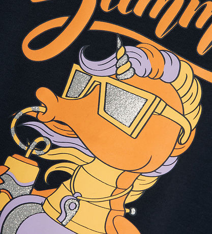 Name It T-shirt - NmfJanine - Dark Sapphire w. Glitter