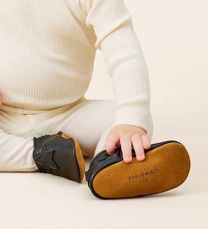 En Fant Soft Sole Leather Shoes - Black En Fant Soft Sole Leather Shoes - Black