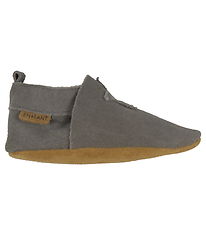 En Fant Soft Sole Leather Shoes - Pewter En Fant Soft Sole Leather Shoes - Pewter