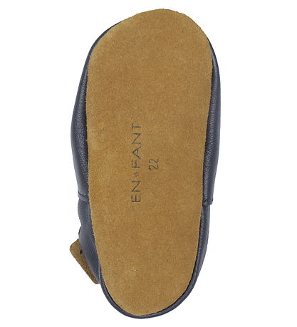 En Fant Leder-Krabbelschuhe - Blue Night